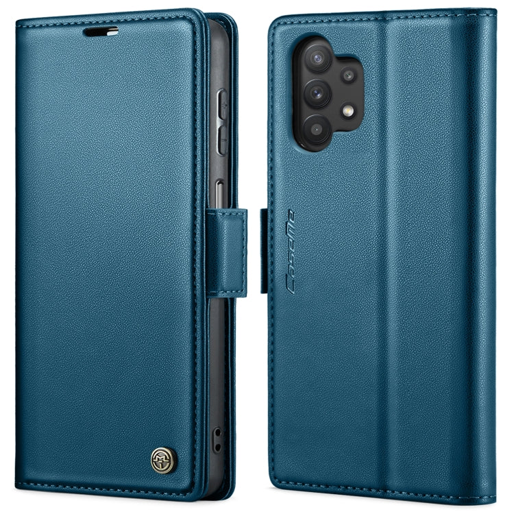 For Samsung Galaxy A32 5G / M32 5G CaseMe 023 Butterfly Buckle Litchi Texture RFID Anti-theft Leather Phone Case(Blue) - Galaxy Phone Cases by CaseMe | Online Shopping South Africa | PMC Jewellery | Buy Now Pay Later Mobicred