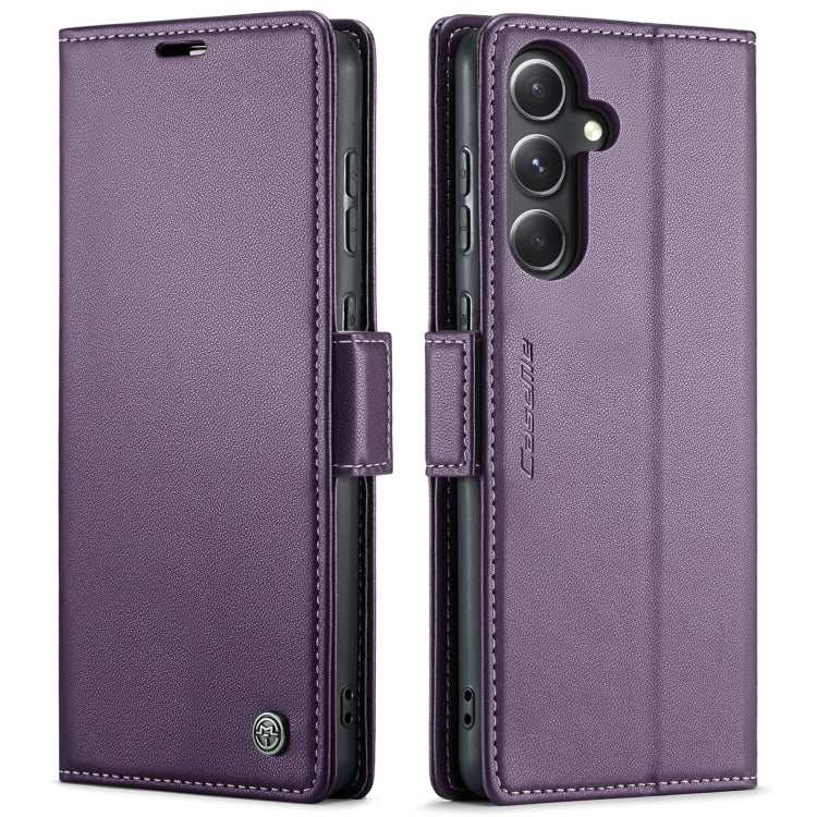 For Samsung Galaxy S23 FE 5G CaseMe 023 Butterfly Buckle Litchi Texture RFID Anti-theft Leather Phone Case(Pearly Purple) - Galaxy Phone Cases by CaseMe | Online Shopping South Africa | PMC Jewellery | Buy Now Pay Later Mobicred