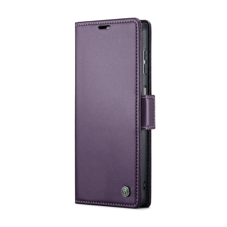 For Samsung Galaxy A15 4G/5G CaseMe 023 Butterfly Buckle Litchi Texture RFID Anti-theft Leather Phone Case(Pearly Purple) - Galaxy Phone Cases by CaseMe | Online Shopping South Africa | PMC Jewellery | Buy Now Pay Later Mobicred