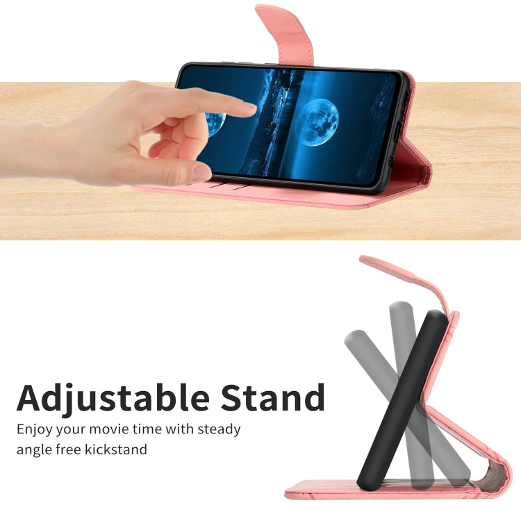 For vivo V27E 4G Global Stitching Embossed Leather Phone Case(Pink) - free shipping - PMC TechLife - Order now!