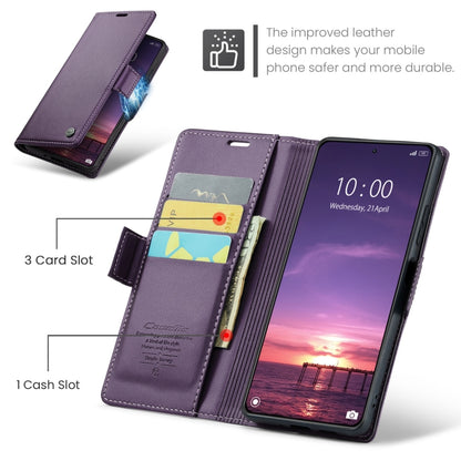 For Xiaomi 14 CaseMe 023 Butterfly Buckle Litchi Texture RFID Anti-theft Leather Phone Case(Pearly Purple) - 14 Cases by CaseMe | Online Shopping South Africa | PMC Jewellery | Buy Now Pay Later Mobicred