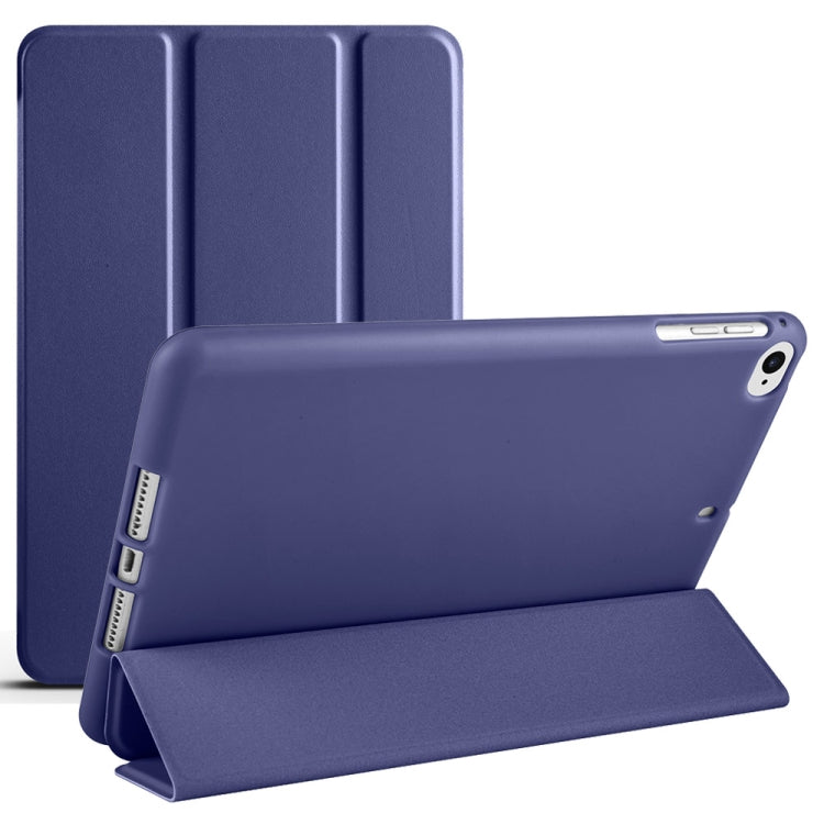 For iPad 9.7 2018 / 2017 / Air 2 / Air 3-folding TPU Horizontal Flip Leather Tablet Case with Holder(Dark Blue) - iPad 9.7 (2018) & (2017) Cases by PMC Jewellery | Online Shopping South Africa | PMC Jewellery