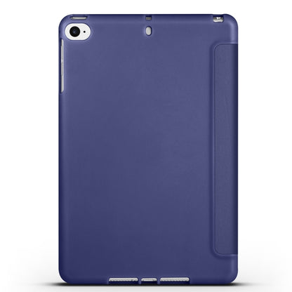 For iPad 9.7 2018 / 2017 / Air 2 / Air 3-folding TPU Horizontal Flip Leather Tablet Case with Holder(Dark Blue) - iPad 9.7 (2018) & (2017) Cases by PMC Jewellery | Online Shopping South Africa | PMC Jewellery