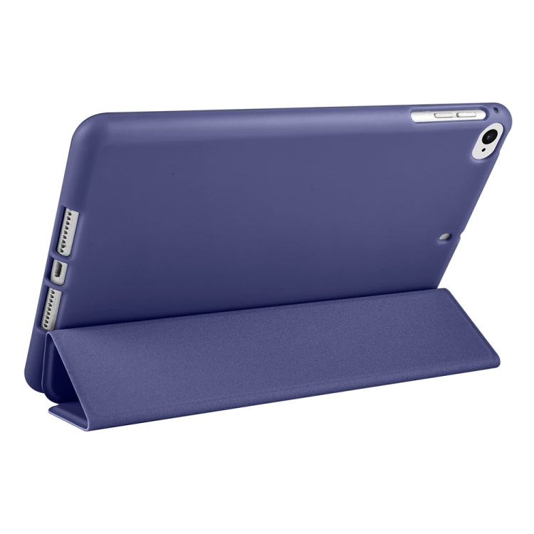 For iPad 9.7 2018 / 2017 / Air 2 / Air 3-folding TPU Horizontal Flip Leather Tablet Case with Holder(Dark Blue) - iPad 9.7 (2018) & (2017) Cases by PMC Jewellery | Online Shopping South Africa | PMC Jewellery