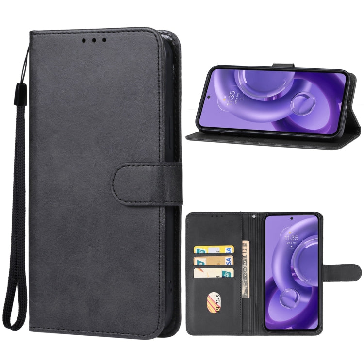 For Motorola Edge 40 Neo Leather Phone Case(Black) - Motorola Cases by PMC Jewellery | Online Shopping South Africa | PMC Jewellery | Buy Now Pay Later Mobicred