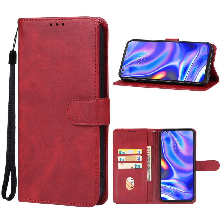 For Motorola One 5G UW Leather Phone Case(Red) - Motorola Cases by PMC Jewellery | Online Shopping South Africa | PMC Jewellery | Buy Now Pay Later Mobicred