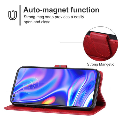 For Motorola One 5G UW Leather Phone Case(Red) - Motorola Cases by PMC Jewellery | Online Shopping South Africa | PMC Jewellery | Buy Now Pay Later Mobicred