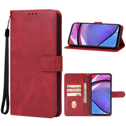 For Motorola Moto G Power 5G 2024 Leather Phone Case(Red) - Motorola Cases by PMC Jewellery | Online Shopping South Africa | PMC Jewellery | Buy Now Pay Later Mobicred