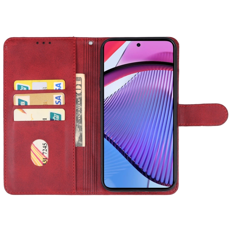 For Motorola Moto G Power 5G 2024 Leather Phone Case(Red) - Motorola Cases by PMC Jewellery | Online Shopping South Africa | PMC Jewellery | Buy Now Pay Later Mobicred