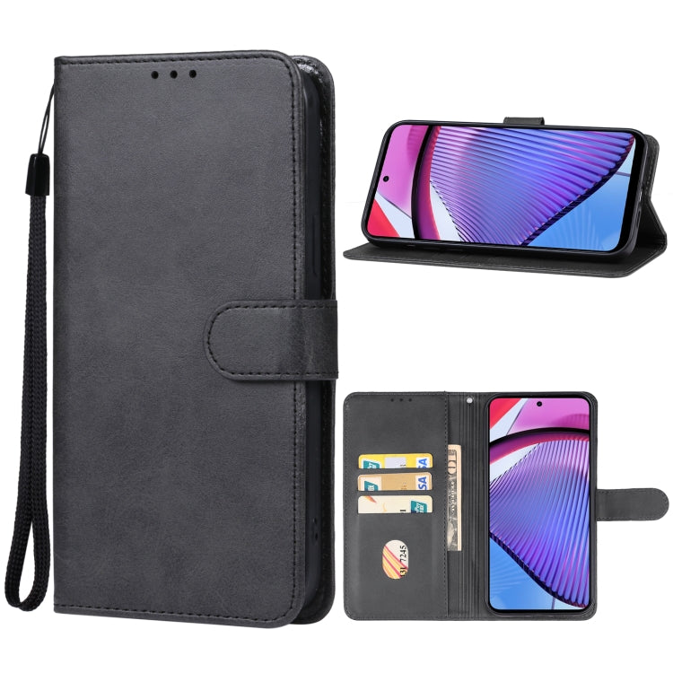 For Motorola Moto G Power 5G 2024 Leather Phone Case(Black) - Motorola Cases by PMC Jewellery | Online Shopping South Africa | PMC Jewellery | Buy Now Pay Later Mobicred