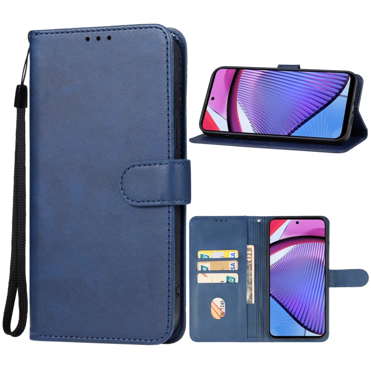 For Motorola Moto G Power 5G 2024 Leather Phone Case(Blue) - Motorola Cases by PMC Jewellery | Online Shopping South Africa | PMC Jewellery | Buy Now Pay Later Mobicred