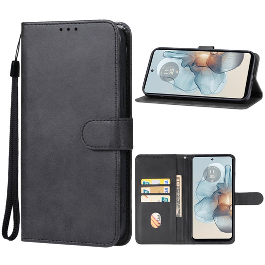 For Motorola Moto G24 Power Leather Phone Case(Black) - Motorola Cases by PMC Jewellery | Online Shopping South Africa | PMC Jewellery | Buy Now Pay Later Mobicred