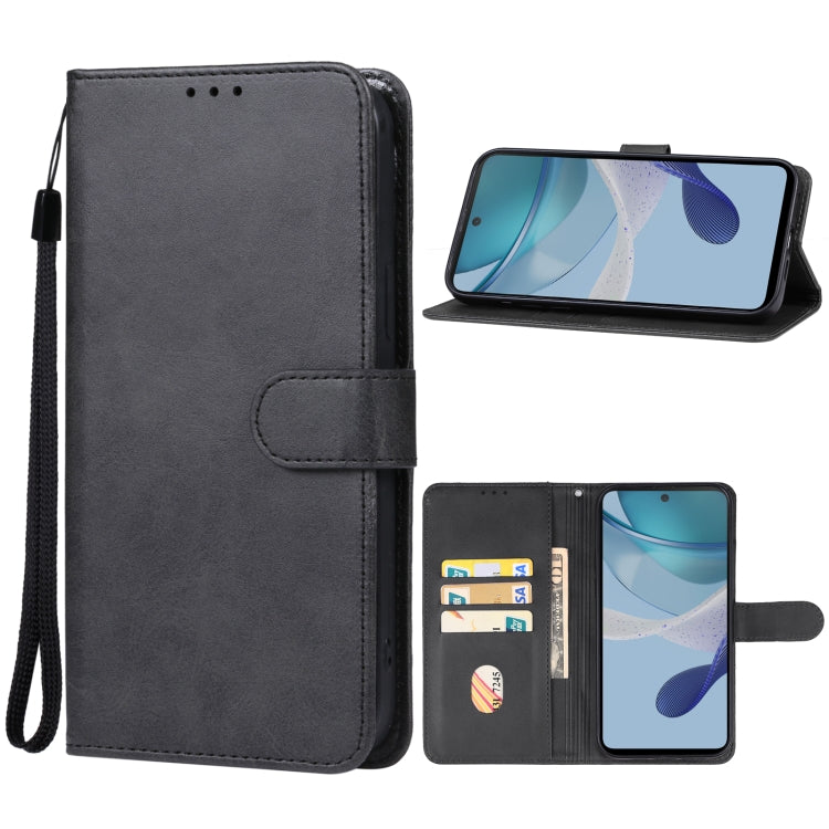 For Motorola Moto G53y Leather Phone Case(Black) - Motorola Cases by PMC Jewellery | Online Shopping South Africa | PMC Jewellery | Buy Now Pay Later Mobicred