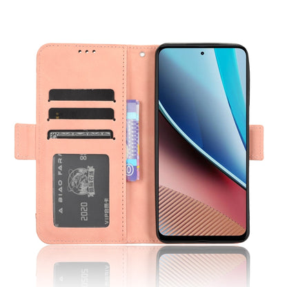 For Motorola Moto G Stylus 5G 2023 Skin Feel Calf Texture Card Slots Leather Phone Case(Pink) - Motorola Cases by PMC Jewellery | Online Shopping South Africa | PMC Jewellery | Buy Now Pay Later Mobicred