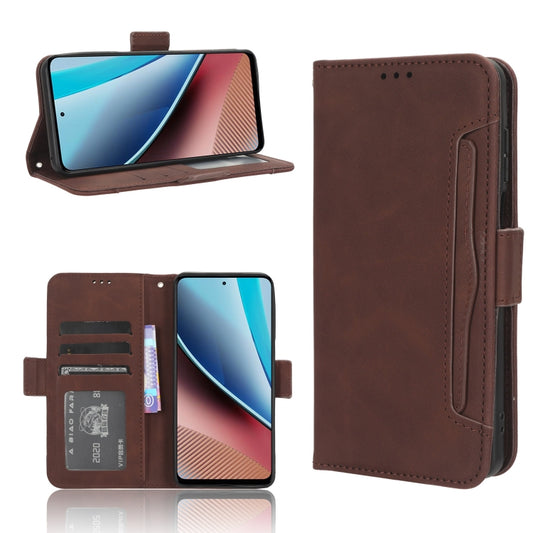 For Motorola Moto G Stylus 5G 2023 Skin Feel Calf Texture Card Slots Leather Phone Case(Brown) - Motorola Cases by PMC Jewellery | Online Shopping South Africa | PMC Jewellery | Buy Now Pay Later Mobicred