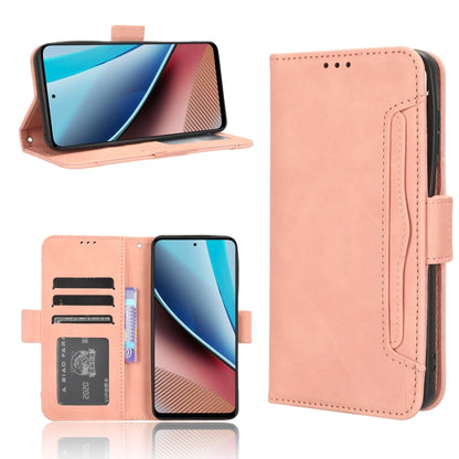 For Motorola Moto G Stylus 4G 2023 Skin Feel Calf Texture Card Slots Leather Phone Case(Pink) - Motorola Cases by PMC Jewellery | Online Shopping South Africa | PMC Jewellery | Buy Now Pay Later Mobicred