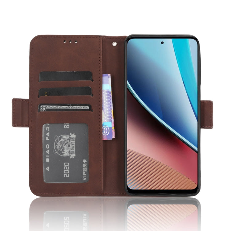 For Motorola Moto G Stylus 4G 2023 Skin Feel Calf Texture Card Slots Leather Phone Case(Brown) - Motorola Cases by PMC Jewellery | Online Shopping South Africa | PMC Jewellery | Buy Now Pay Later Mobicred