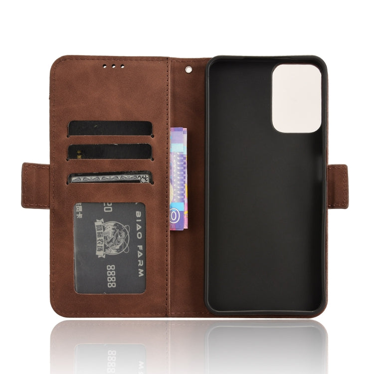 For Motorola Moto G Power 5G 2024 Skin Feel Calf Texture Card Slots Leather Phone Case(Brown) - Motorola Cases by PMC Jewellery | Online Shopping South Africa | PMC Jewellery | Buy Now Pay Later Mobicred