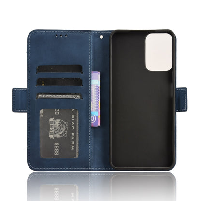 For Motorola Moto G34 5G Skin Feel Calf Texture Card Slots Leather Phone Case(Blue) - Motorola Cases by PMC Jewellery | Online Shopping South Africa | PMC Jewellery | Buy Now Pay Later Mobicred