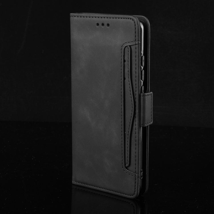 For Google Pixel 9 Pro Skin Feel Calf Texture Card Slots Leather Phone Case(Black) - Google Cases by PMC TechLife | Online Shopping South Africa | PMC TechLife | Buy Now Pay Later Mobicred
