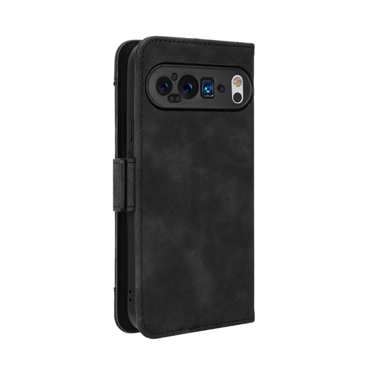 For Google Pixel 9 Pro Skin Feel Calf Texture Card Slots Leather Phone Case(Black) - Google Cases by PMC Jewellery | Online Shopping South Africa | PMC Jewellery | Buy Now Pay Later Mobicred