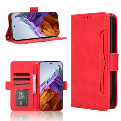 For Google Pixel 9 Pro Skin Feel Calf Texture Card Slots Leather Phone Case(Red) - Google Cases by PMC Jewellery | Online Shopping South Africa | PMC Jewellery | Buy Now Pay Later Mobicred