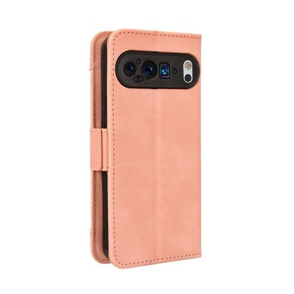 For Google Pixel 9 Skin Feel Calf Texture Card Slots Leather Phone Case(Pink) - Google Cases by PMC Jewellery | Online Shopping South Africa | PMC Jewellery | Buy Now Pay Later Mobicred