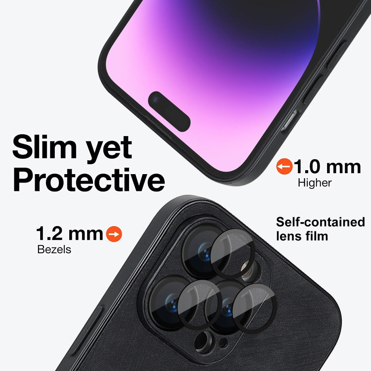 For iPhone 11 Pro Max Skin Feel Leather MagSafe Magnetic Phone Case(Black) - iPhone 11 Pro Max Cases by PMC Jewellery | Online Shopping South Africa | PMC Jewellery