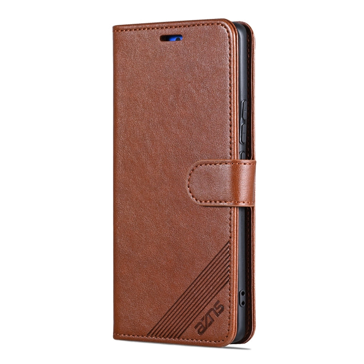 For vivo X100 5G AZNS Sheepskin Texture Flip Leather Phone Case(Brown) - X100 Cases by AZNS | Online Shopping South Africa | PMC Jewellery | Buy Now Pay Later Mobicred