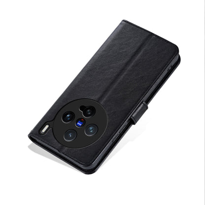 For vivo X200 Pro mini AZNS Sheepskin Texture Flip Leather Phone Case(Black) - X200 Pro mini Cases by AZNS | Online Shopping South Africa | PMC Jewellery | Buy Now Pay Later Mobicred