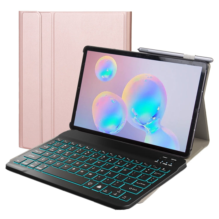 DY-M10P For Lenovo Smart Tab M10 HPD Plus TB-X606F 10.3 inch 2 in 1 Removable Magnetic ABS Bluetooth Keyboard + Protective Leather Tablet Case with Stand & Sleep / Wake-up & Pen Holder(Rose Gold) - Lenovo Keyboard by PMC Jewellery | Online Shopping South Africa | PMC Jewellery