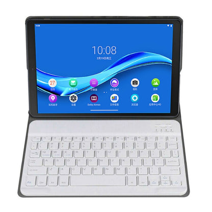 DY-M10P For Lenovo Smart Tab M10 HPD Plus TB-X606F 10.3 inch 2 in 1 Removable Magnetic ABS Bluetooth Keyboard + Protective Leather Tablet Case with Stand & Sleep / Wake-up & Pen Holder(Rose Gold) - Lenovo Keyboard by PMC Jewellery | Online Shopping South Africa | PMC Jewellery