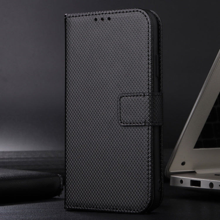 For Google Pixel 9 Pro Diamond Texture Leather Phone Case(Black) - Google Cases by PMC TechLife | Online Shopping South Africa | PMC TechLife | Buy Now Pay Later Mobicred