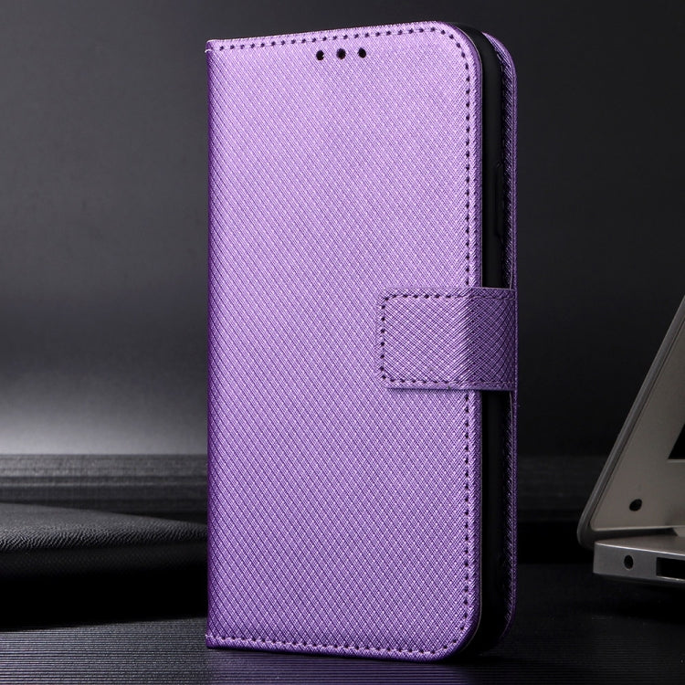 For Google Pixel 9 Pro Diamond Texture Leather Phone Case(Purple) - Google Cases by PMC Jewellery | Online Shopping South Africa | PMC Jewellery | Buy Now Pay Later Mobicred