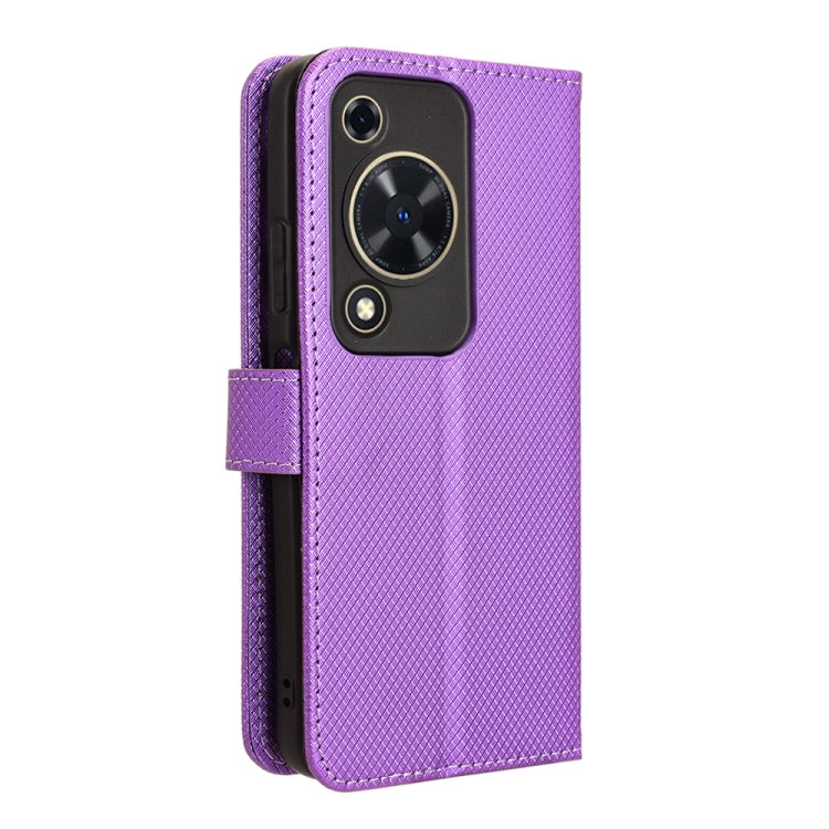 For Huawei nova Y72 4G Diamond Texture Leather Phone Case(Purple) - Huawei Cases by PMC TechLife | Online Shopping South Africa | PMC TechLife