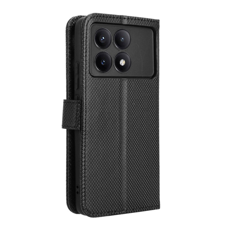 For Xiaomi Redmi K70 / K70 Pro Diamond Texture Leather Phone Case(Black) - K70 Pro Cases by PMC Jewellery | Online Shopping South Africa | PMC Jewellery | Buy Now Pay Later Mobicred