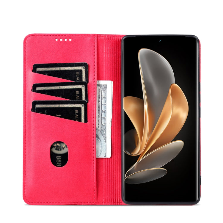 For Huawei Pura 70 Pro / 70 Pro+ AZNS Magnetic Calf Texture Flip Leather Phone Case(Red) - Huawei Cases by AZNS | Online Shopping South Africa | PMC Jewellery | Buy Now Pay Later Mobicred