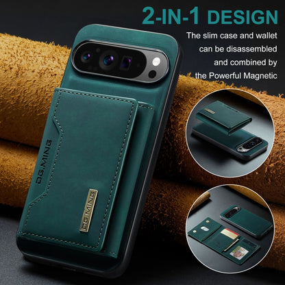 For Google Pixel 9 Pro XL DG.MING M2 Series 3-Fold Multi Card Bag + Magnetic Phone Case(Green) - Google Cases by DG.MING | Online Shopping South Africa | PMC Jewellery | Buy Now Pay Later Mobicred