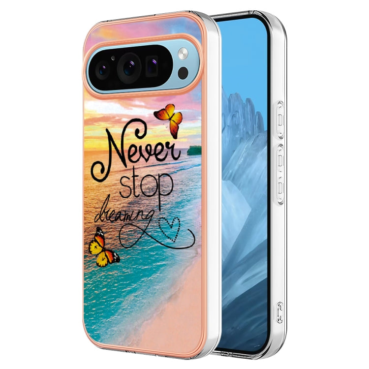 For Google Pixel 9 / 9 Pro Electroplating IMD TPU Phone Case(Dream Butterfly) - Google Cases by PMC Jewellery | Online Shopping South Africa | PMC Jewellery | Buy Now Pay Later Mobicred