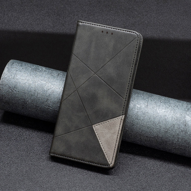 For Xiaomi Redmi Note 13 Pro 5G Rhombus Texture Magnetic Leather Phone Case(Black) - Xiaomi Cases by PMC TechLife | Online Shopping South Africa | PMC TechLife | Buy Now Pay Later Mobicred