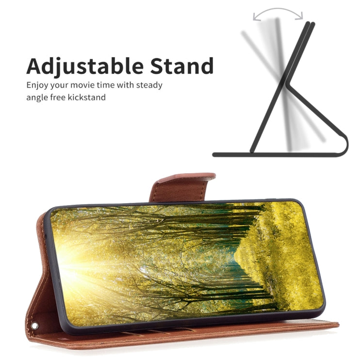 For Google Pixel 8 Lambskin Texture Pure Color Flip Leather Phone Case(Brown) - Google Cases by PMC TechLife | Online Shopping South Africa | PMC TechLife | Buy Now Pay Later Mobicred