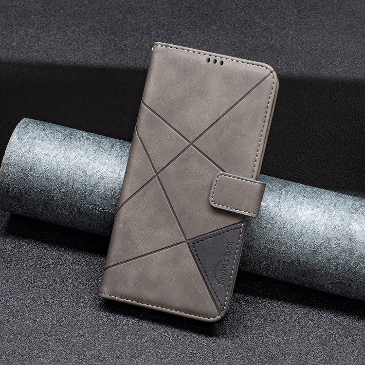 For Google Pixel 9 Magnetic Buckle Rhombus Texture Leather Phone Case(Grey) - Google Cases by PMC TechLife | Online Shopping South Africa | PMC TechLife | Buy Now Pay Later Mobicred