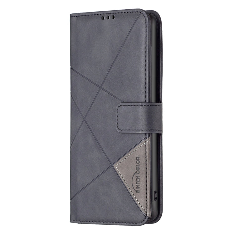 For Google Pixel 9 Pro Magnetic Buckle Rhombus Texture Leather Phone Case(Black) - Google Cases by PMC Jewellery | Online Shopping South Africa | PMC Jewellery | Buy Now Pay Later Mobicred