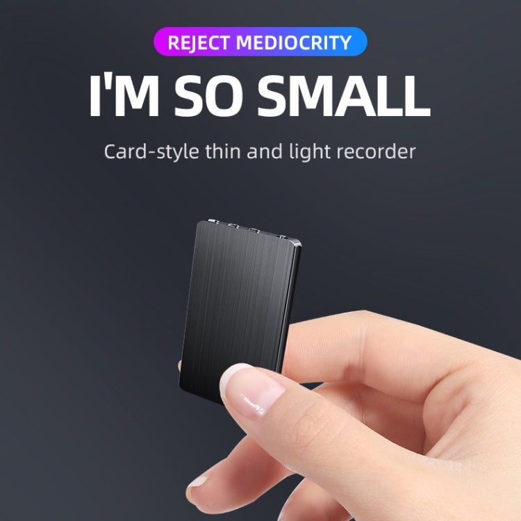 JNN M2 Ultra-thin HD Noise Reduction Intelligent Control Voice Voice Recorder, Capacity:32GB(Black) - free shipping - PMC Jewellery - Order now!