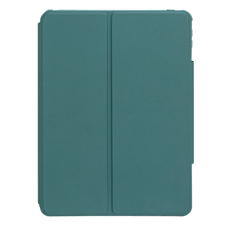 For iPad 10th Gen 10.9 2022 F10B-A 360 Rotation Acrylic Transparent Bluetooth Keyboard Leather Case With Touch Control(Green) - Universal by PMC Jewellery | Online Shopping South Africa | PMC Jewellery