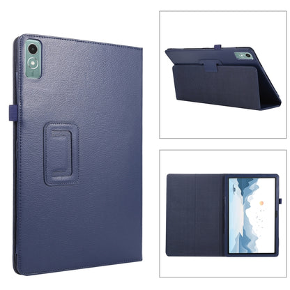 For Lenovo Xiaoxin Pad 11 2024 / M11 Litchi Texture Leather Tablet Case(Dark Blue) - Lenovo by PMC Jewellery | Online Shopping South Africa | PMC Jewellery | Buy Now Pay Later Mobicred