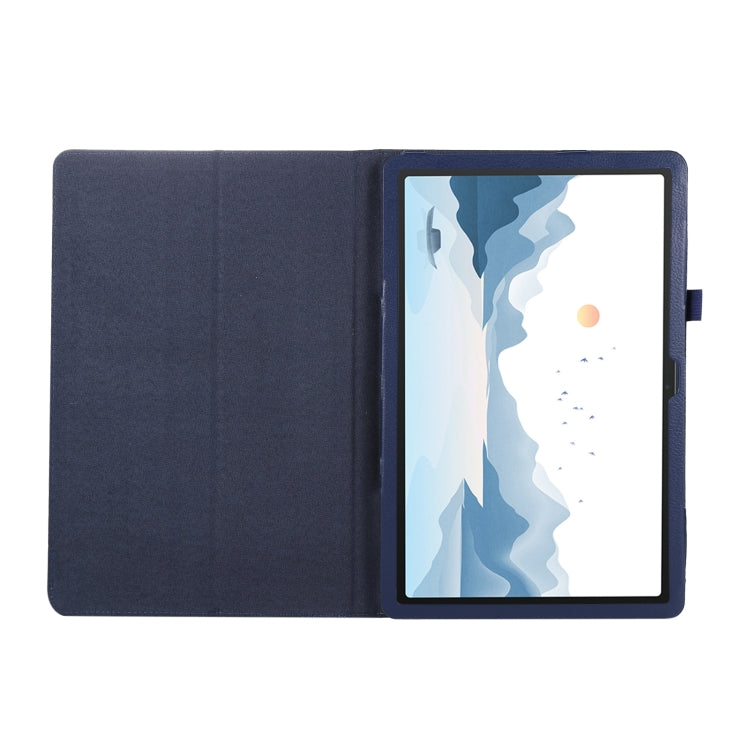 For Lenovo Xiaoxin Pad 11 2024 / M11 Litchi Texture Leather Tablet Case(Dark Blue) - Lenovo by PMC Jewellery | Online Shopping South Africa | PMC Jewellery | Buy Now Pay Later Mobicred