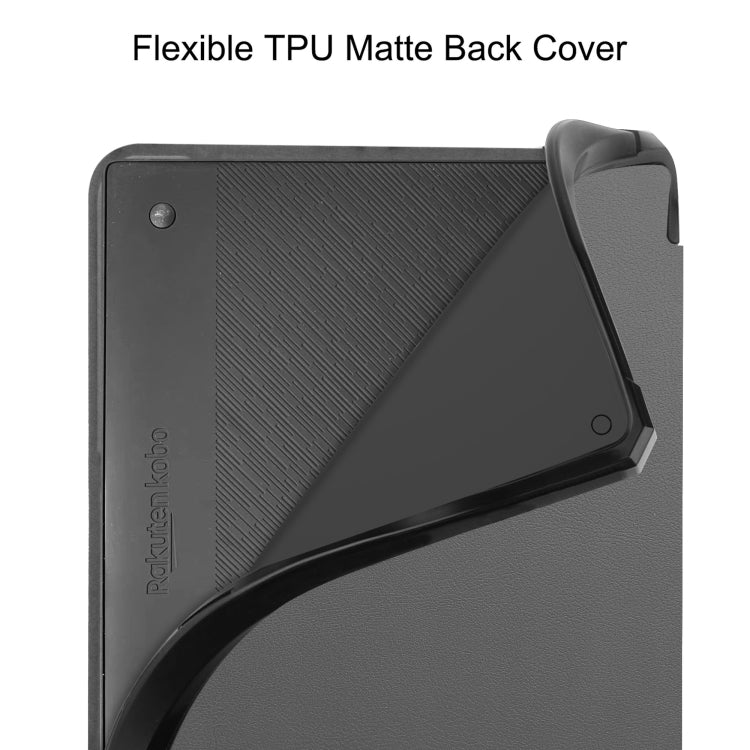 For Kobo Elipsa 2E Solid Color Deformation TPU Leather Smart Tablet Case(Grey) - Others by PMC TechLife | Online Shopping South Africa | PMC TechLife | Buy Now Pay Later Mobicred