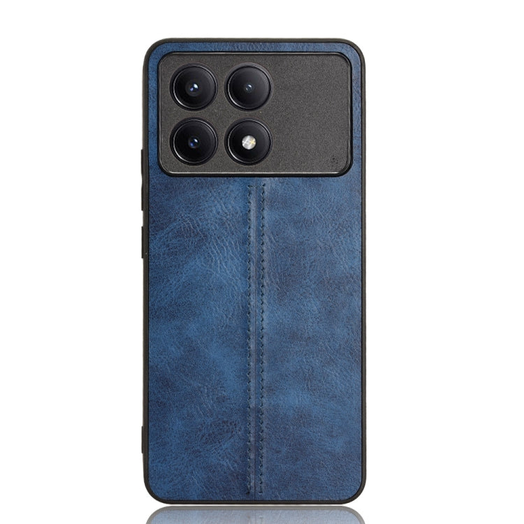 For Xiaomi Redmi K70 / K70 Pro Sewing Cow Pattern Skin PC + PU + TPU Phone Case(Blue) - K70 Pro Cases by PMC Jewellery | Online Shopping South Africa | PMC Jewellery | Buy Now Pay Later Mobicred