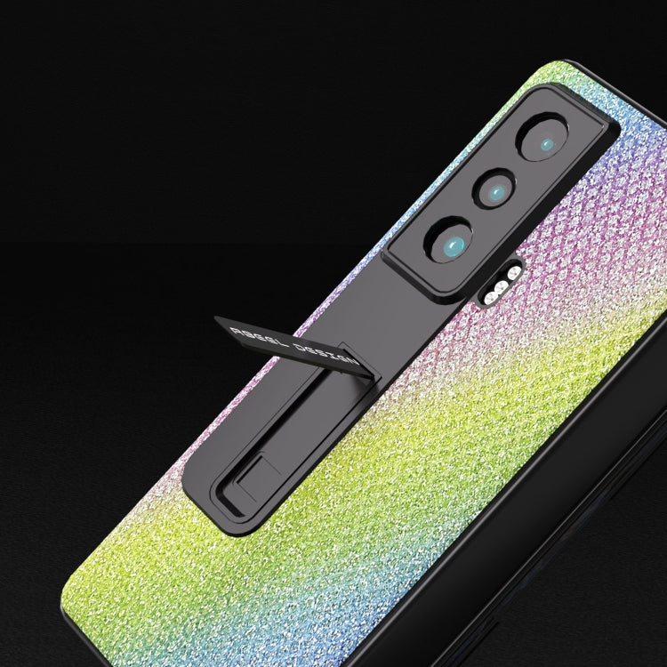 For Honor Magic Vs ABEEL Integrated Diamond Series Phone Case with Holder(Rainbow) - Honor Cases by PMC TechLife | Online Shopping South Africa | PMC TechLife | Buy Now Pay Later Mobicred